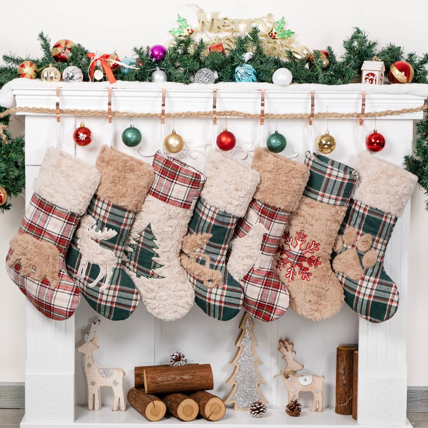 Soft Plaid Stockings